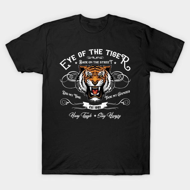 The Eye of the Tiger - Rocky T-Shirt by woodsman